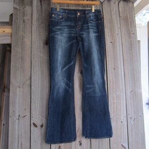 Woman's 31Waist David Bitton Buffalo Felow Mid Rise Stretch Flare